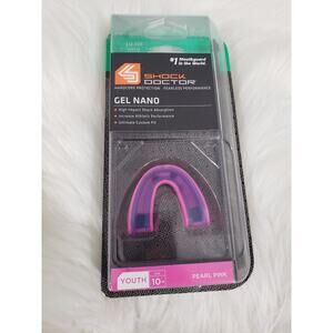 Shock Doctor Youth Gel Nano Convertible Mouthguard Pearl‎ Pink- Age 10